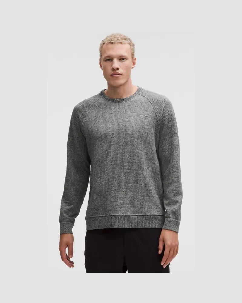 LULULEMON Engineered Warmth Langarmshirt mit Rundhalsausschnitt für Männer – Größe in Silver Drop/Graphite Grey Silver