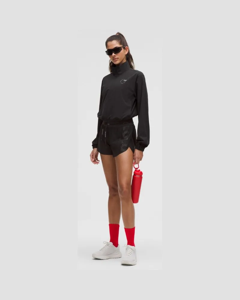 LULULEMON Fast and Free Ventilierte Lauf-Shorts mit mittelhohem Bund für Frauen cm – Größe in Black Black