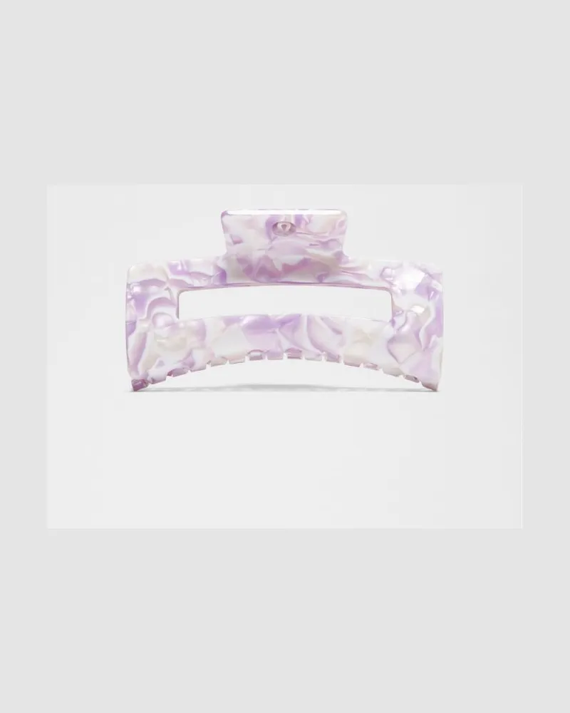 LULULEMON Extragroße Krallen-Haarspange in Lilac Play/White Lilac