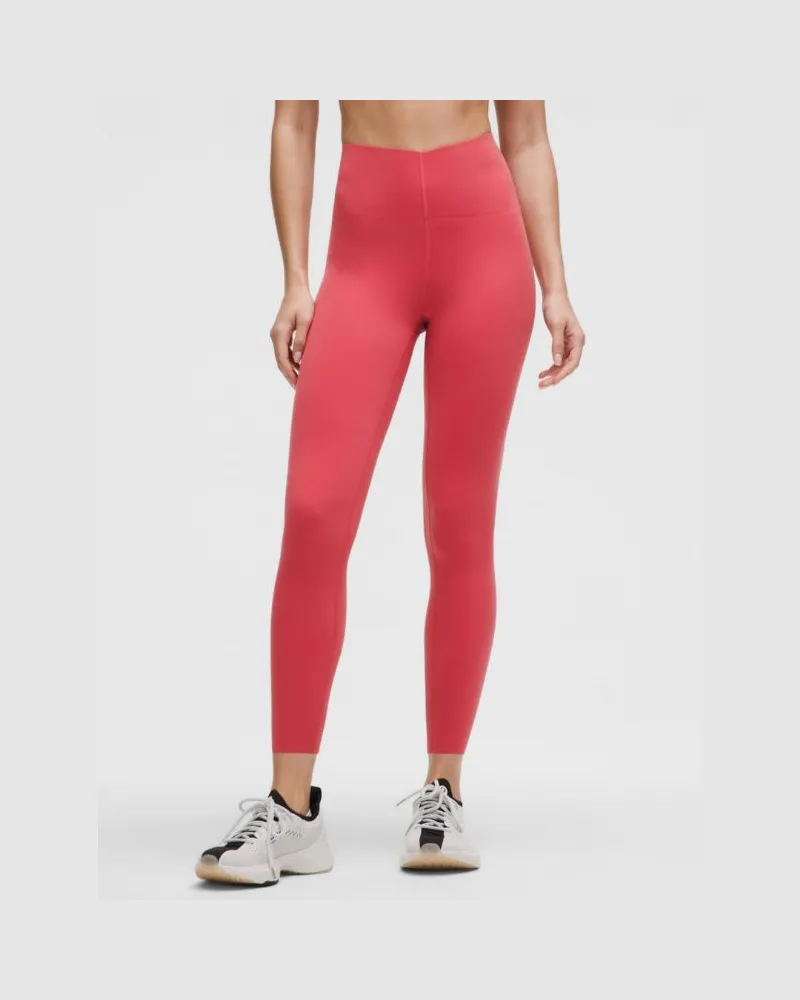 LULULEMON Glow Up Leggings mit hohem Bund für Frauen – 64 cm – Größe in Desert Red Desert