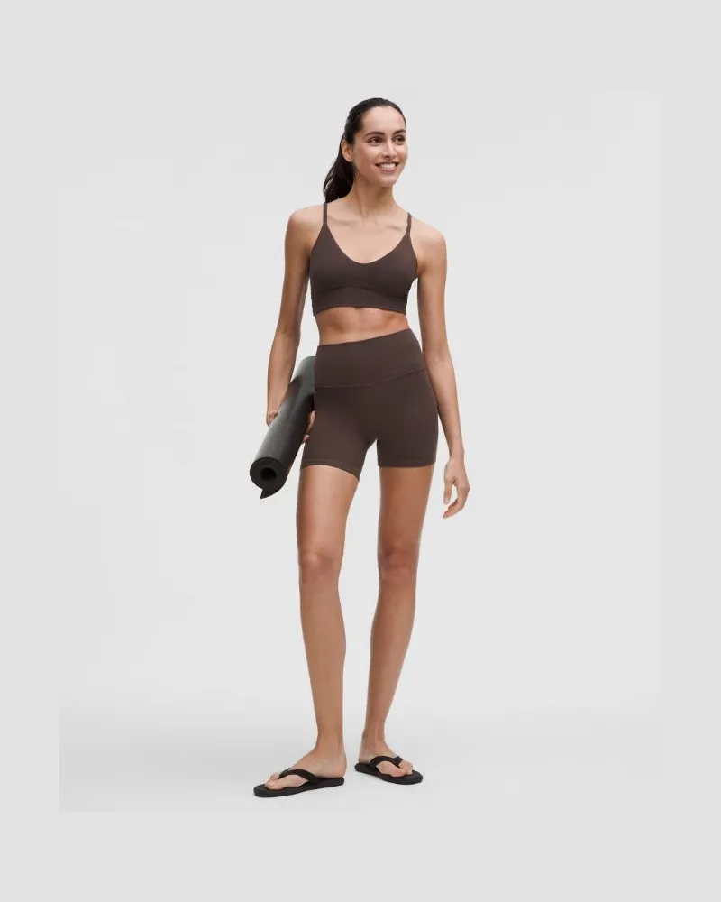 LULULEMON Align No Line Shorts mit hohem Bund für Frauen – 15 cm – Größe in Espresso Espresso