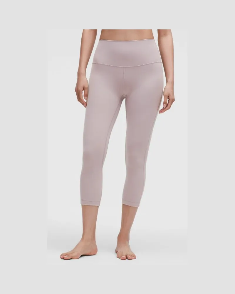 LULULEMON Align Crop Leggings mit hohem Bund für Frauen – 53,3 cm – Größe in Mauve Grey Mauve