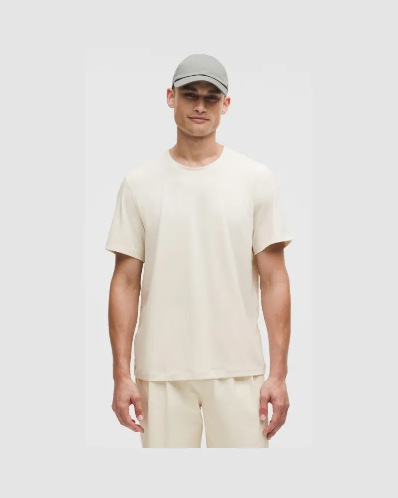 LULULEMON Soft Jersey Kurzarmshirt für Männer – Größe in Light Ivory Light
