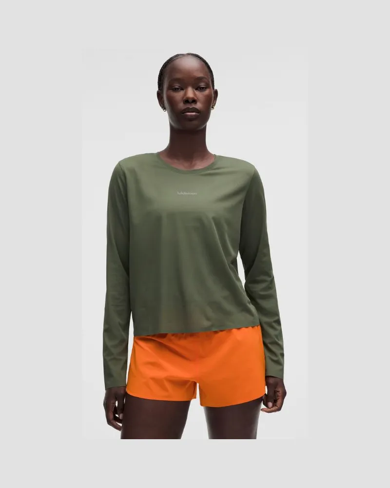 LULULEMON Fast and Free-Langarmshirt für Frauen – Größe in Sassy Sage Sassy