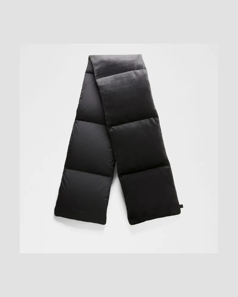 LULULEMON Pufferschal aus Velours in Schwarz Schwarz