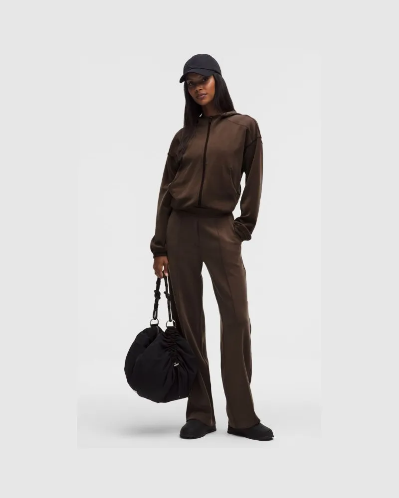 LULULEMON Faltenhose mit mittelhohem Bund aus Softstreme Regular für Frauen – Größe in Walnut Crunch Walnut