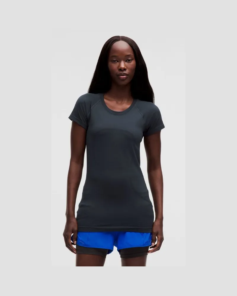 LULULEMON Swiftly Tech Kurzarmshirt 2.0 Hüftlänge für Frauen – Größe in True Navy True