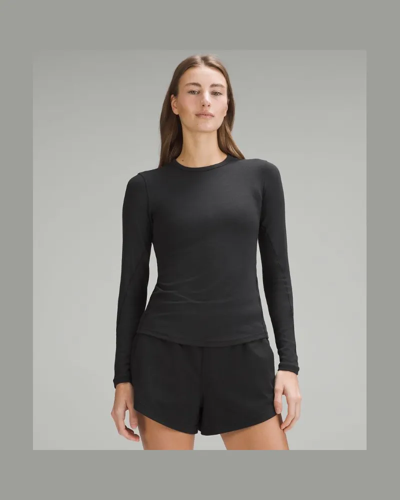 LULULEMON Hold Tight Langarmshirt für Frauen – Größe in Black Black