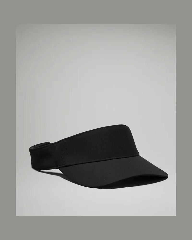 LULULEMON Vielseitige Visor-Kappe mit abnehmbarem Schweißband – Größe in Black Black