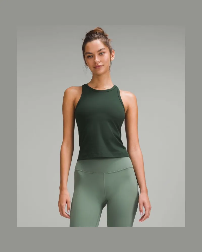 LULULEMON Align Racerback-Tanktop in Taillenlänge für Frauen – Größe in Legacy Green Legacy