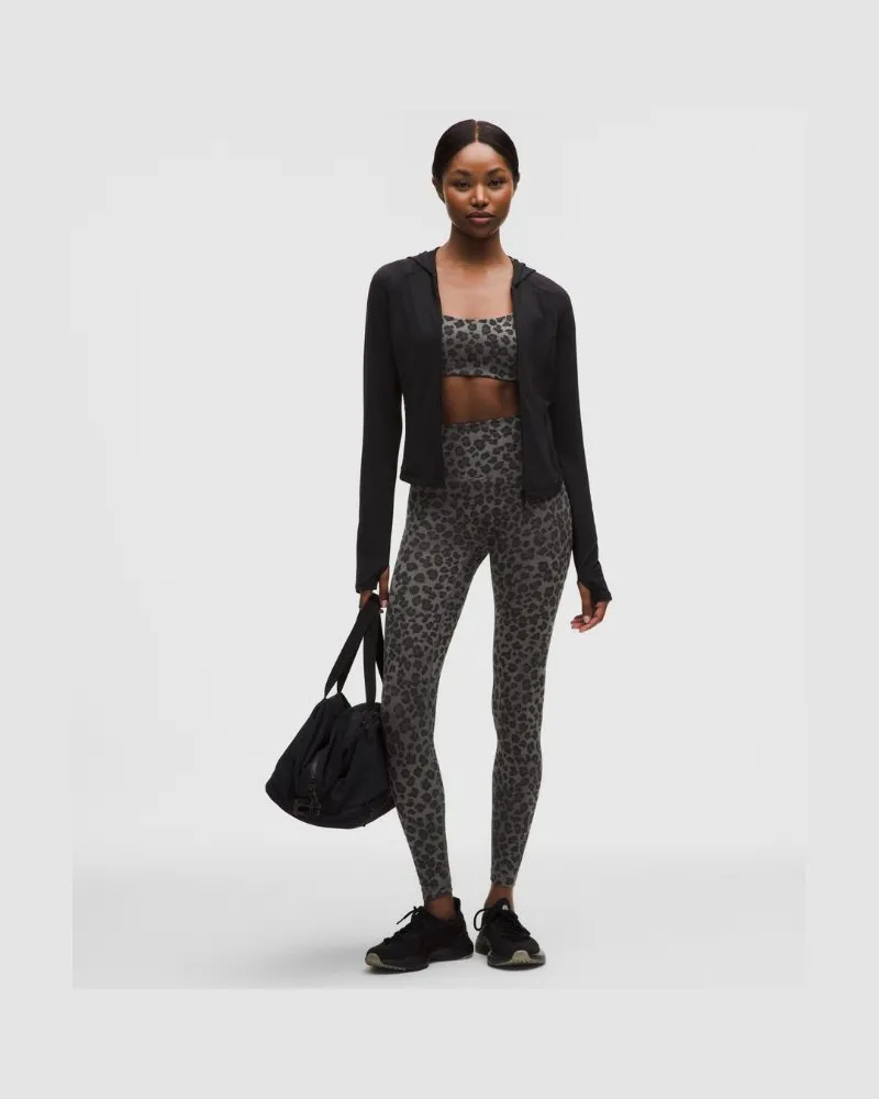 LULULEMON Wunder Train No Line High-Rise Leggings 28" für Frauen – Größe in True Leopard Black Multi True