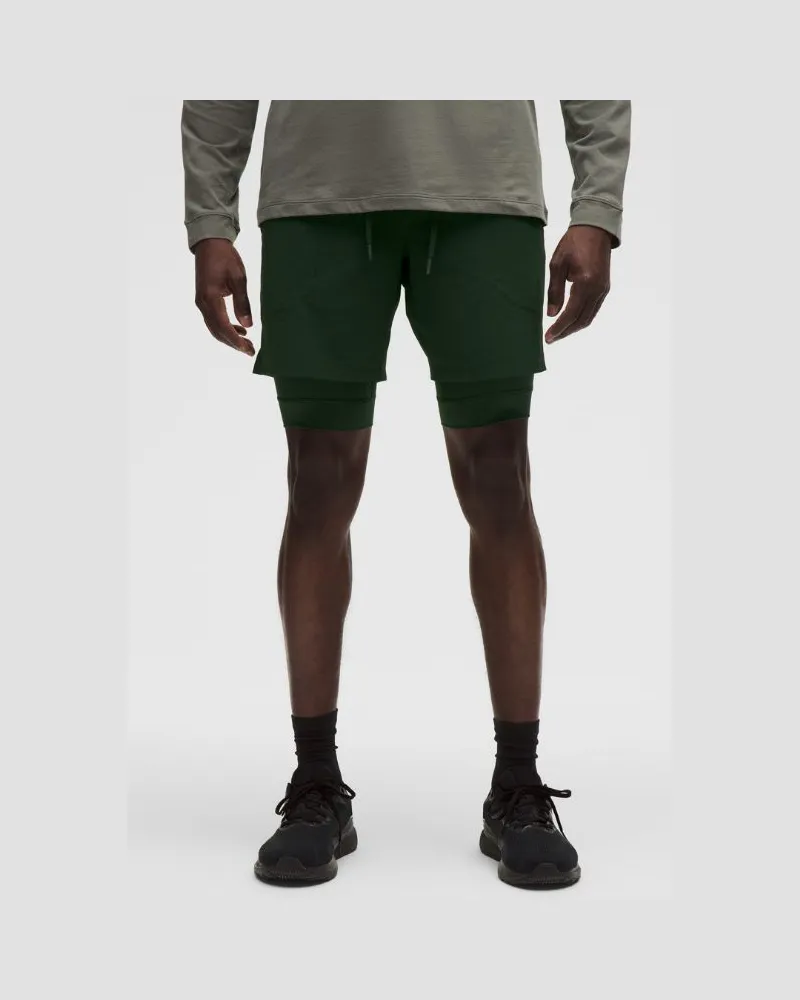 LULULEMON License to Train Shorts mit Liner für Männer – 18 cm – Größe in Rainforest Green Rainforest