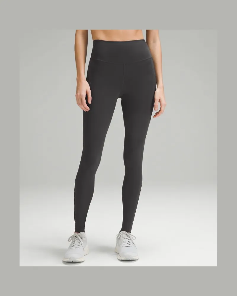 LULULEMON Fast and Free Leggings mit hohem Bund 5 Taschen für Frauen – 71 cm – Größe in Graphite Grey Graphite