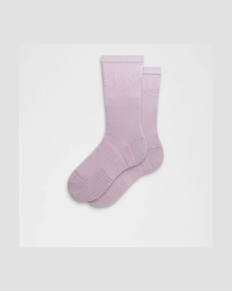 LULULEMON Unisex Power Stride Crew Socks Ombre – Größe in Lilac Play/Lotus Lavender Lilac