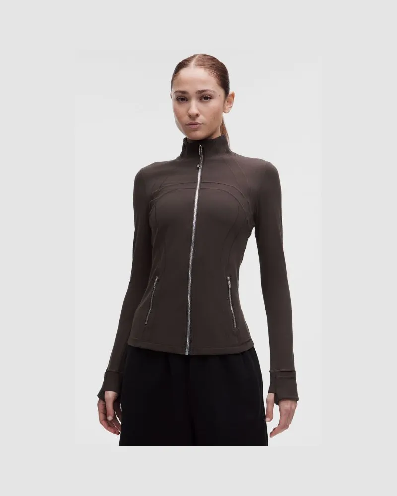 LULULEMON Define Jacke Nulu für Frauen – Größe in Mahogany Muse/Mirror Silver Mahogany