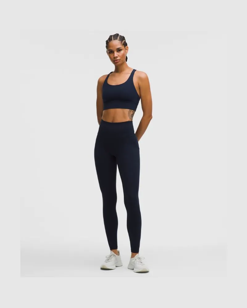 LULULEMON Wunder Train Leggings mit hohem Bund und Taschen für Frauen – 71 cm – Größe in True Navy True