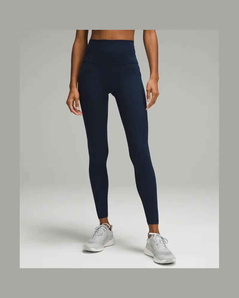 LULULEMON Wunder Train Leggings mit hohem Bund und Taschen für Frauen – 71 cm – Größe in True Navy True