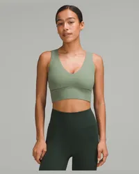 LULULEMON Align BH mit V-Ausschnitt Leichter Halt DDD/G-Cups Grey