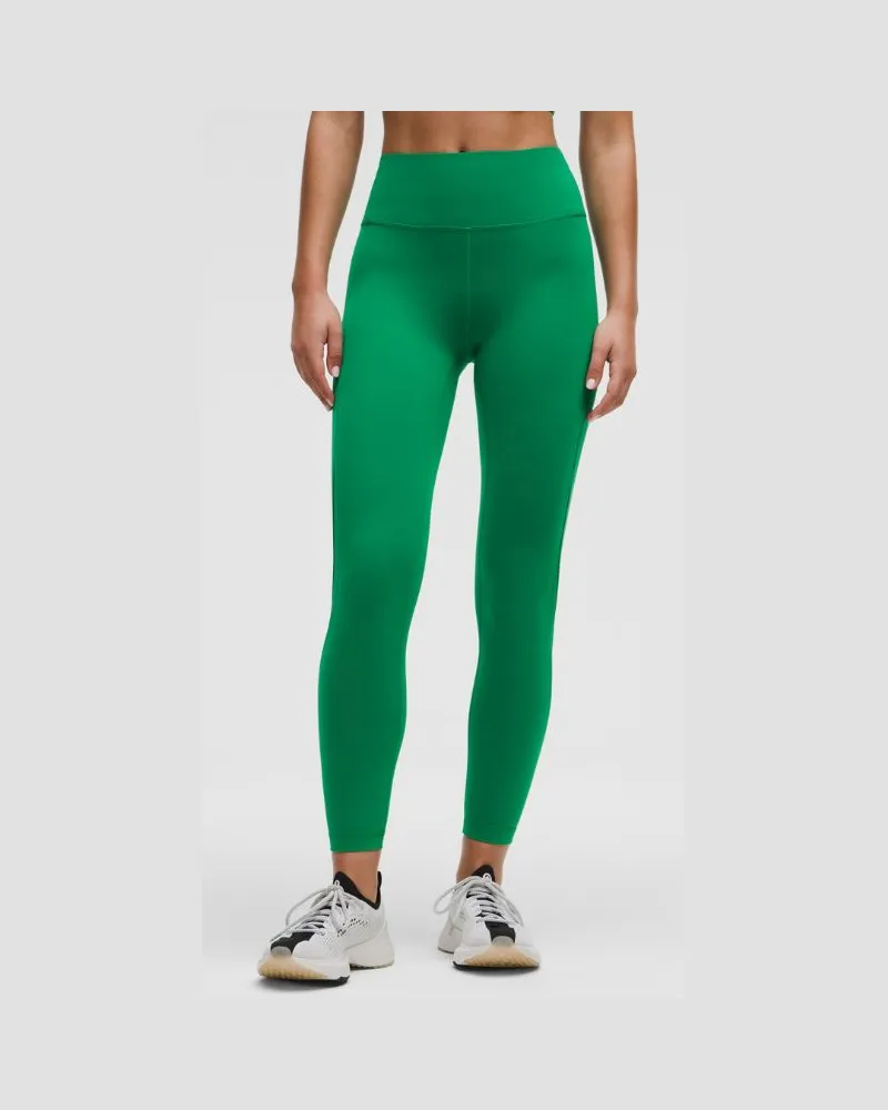 LULULEMON Wunder Train Leggings mit -Einsatz und hohem Bund für Frauen – 64 cm – Größe in Raceway Green Raceway