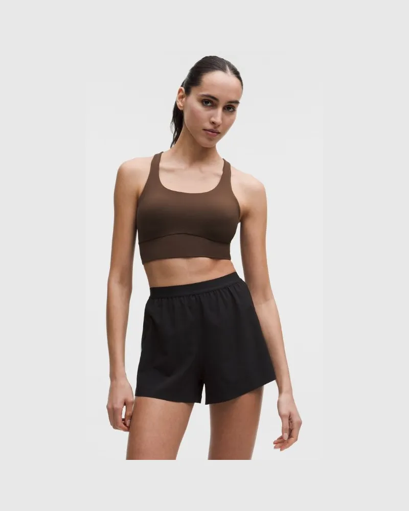 LULULEMON Energy Longline-BH mit mittlerem Halt für B–D-Cups Evolve für Frauen – Größe in Walnut Crunch/Foam Cloud Walnut