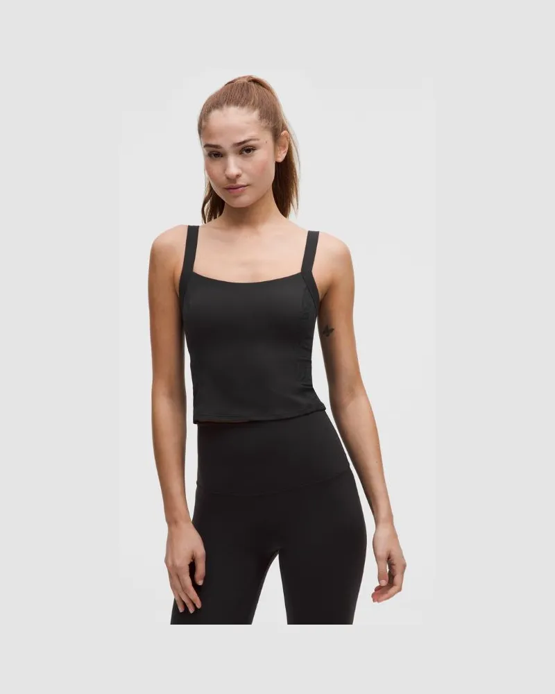 LULULEMON Align Lace-Panel Tank Top Light Support, B/C Cup für Frauen – Größe in Black Black