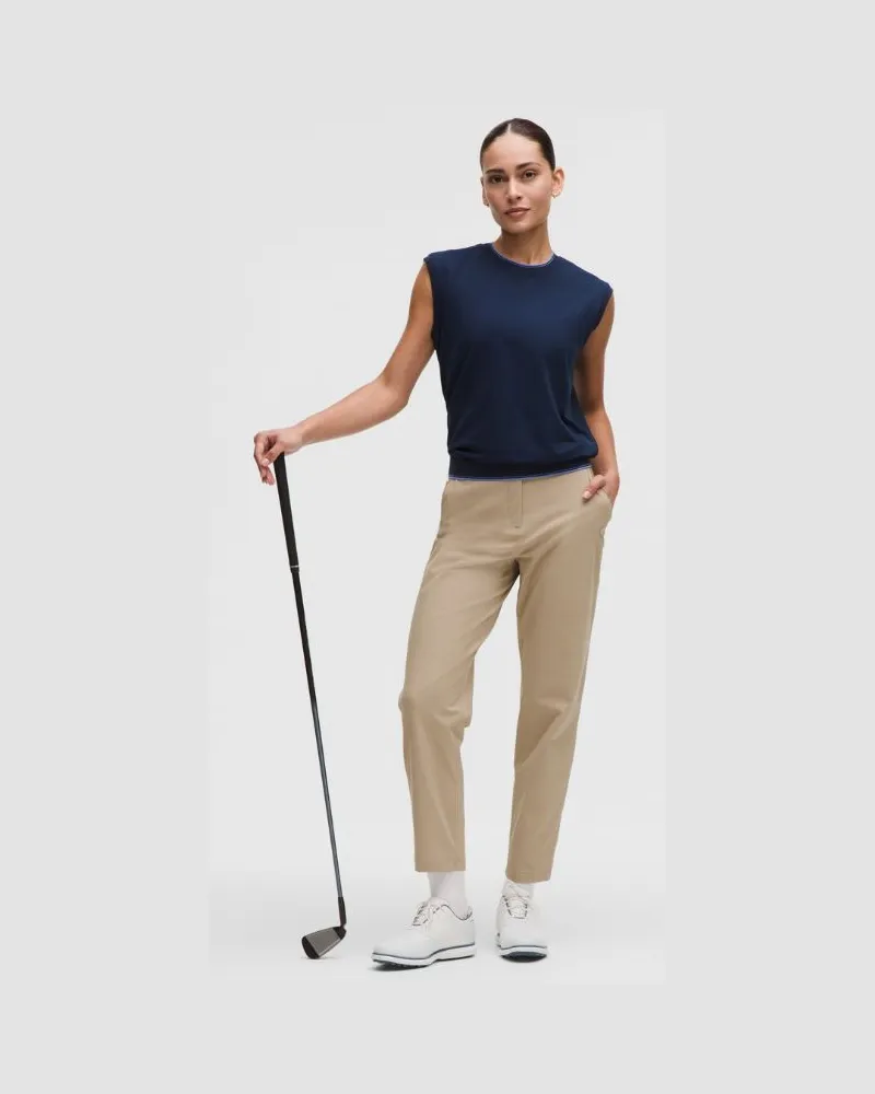 LULULEMON Golfhose aus Stretch- Normale Länge für Frauen – Khaki – Größe Wacky