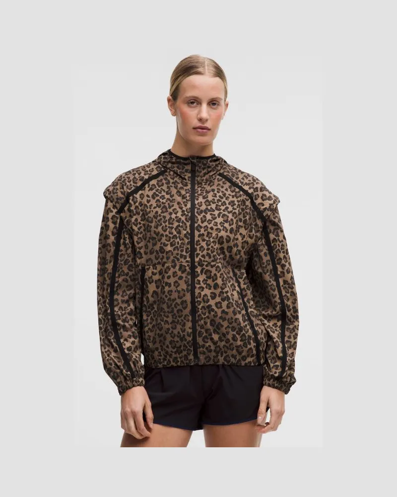 LULULEMON Transformable Windbreaker für Frauen – Größe in True Leopard Multi/Black True