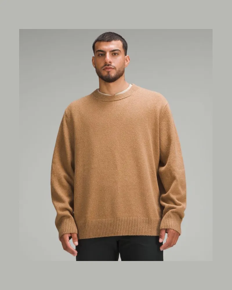 LULULEMON Strickpullover im Relaxed Fit für Männer – Größe in Ceramic Brown Ceramic