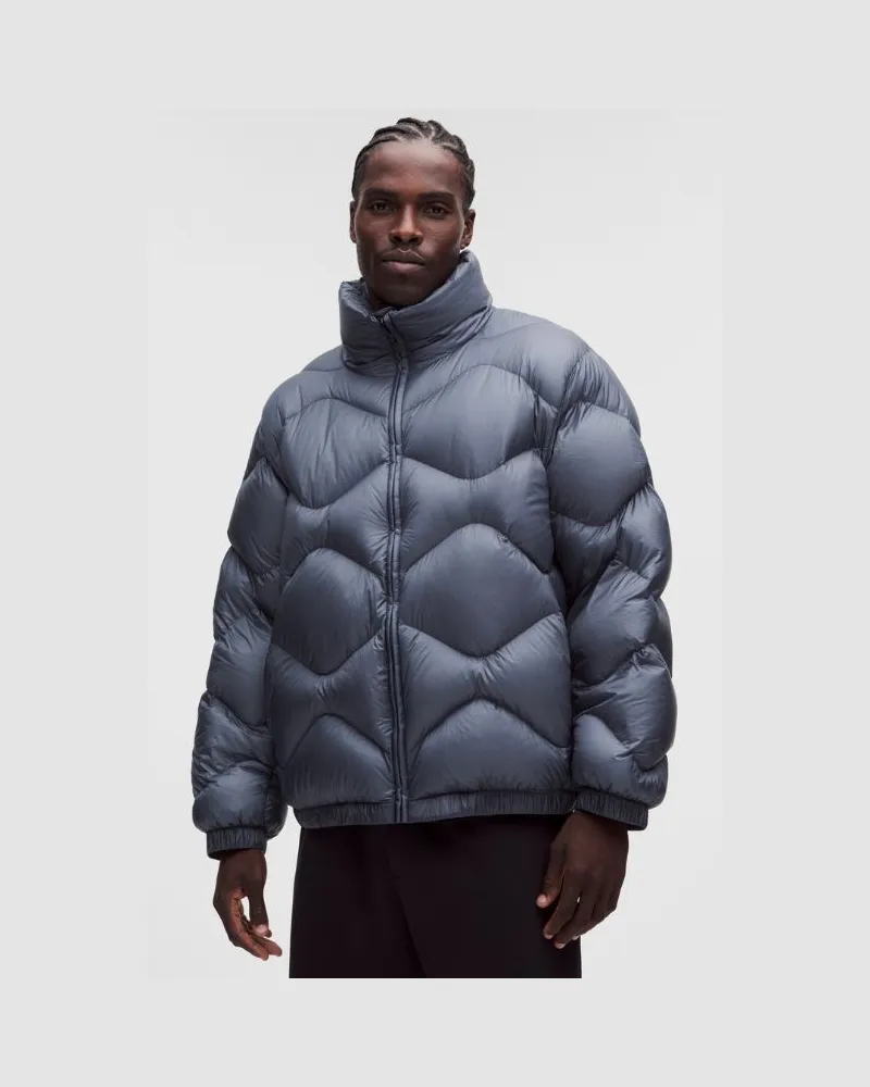 LULULEMON e Featherweight-Pufferjacke mit Kragen für Männer – Größe in Dusty Diamond Dusty