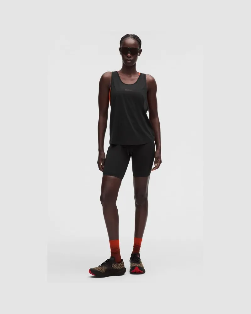 LULULEMON No Line Laufshorts mit hohem Bund für Frauen – 20 cm – Größe in Schwarz Schwarz