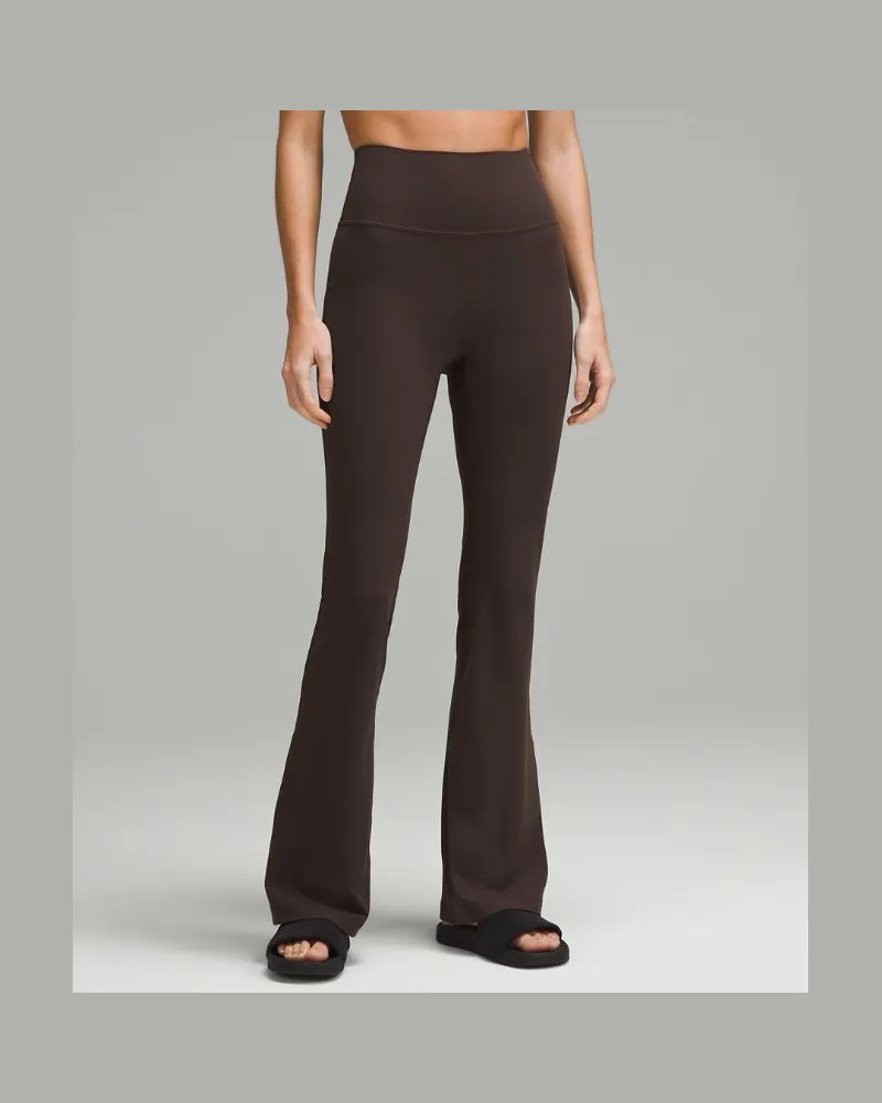 LULULEMON Groove Hose mit superhohem Bund und ausgestelltem Bein aus Nulu für Frauen – Größe in Espresso Espresso