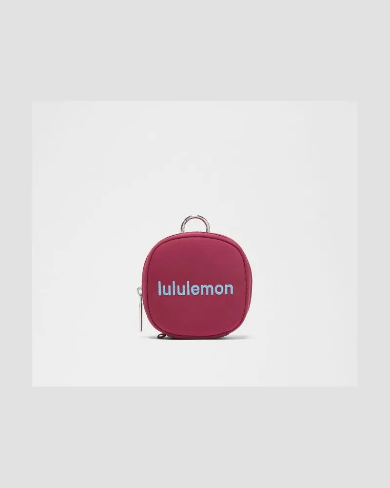 LULULEMON Organizer-Tasche mit Clip in Raspberry Rave/Dreamy Blue/Silver Raspberry