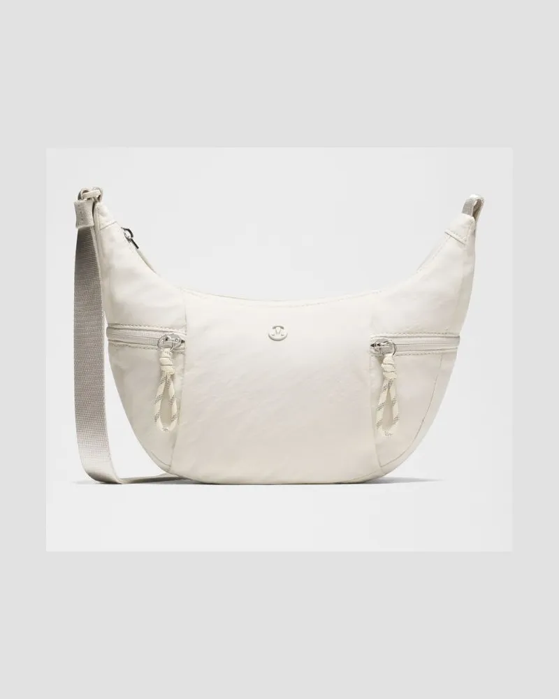 LULULEMON Kleine, Lässige Umhängetasche Größe in Light Ivory Light