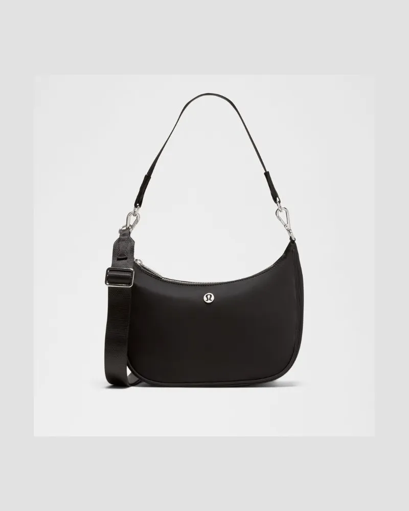 LULULEMON City Essentials Schultertasche Klein Größe in Black/Silver Black
