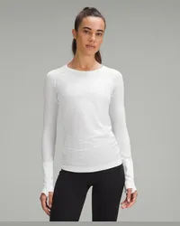 LULULEMON Swiftly Tech Langarmshirt 2.0 Hüftlänge White