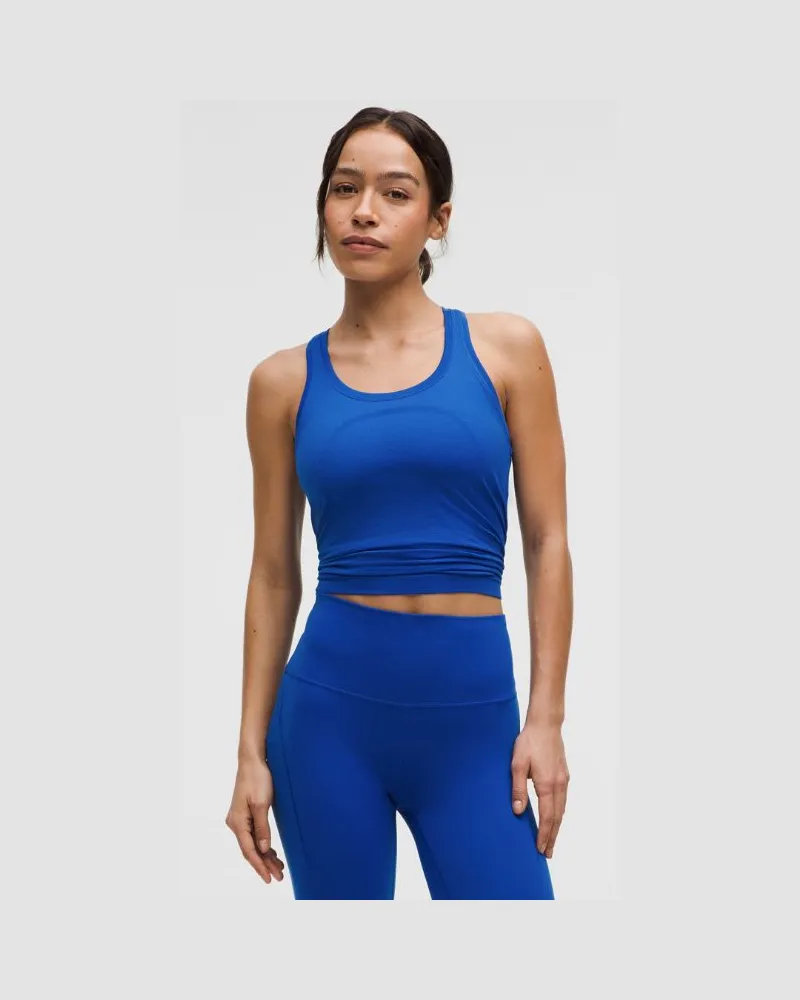 LULULEMON Swiftly Tech Tanktop mit Racerback 2.0 Taillenlänge für Frauen – Größe in Galactic Cobalt Galactic