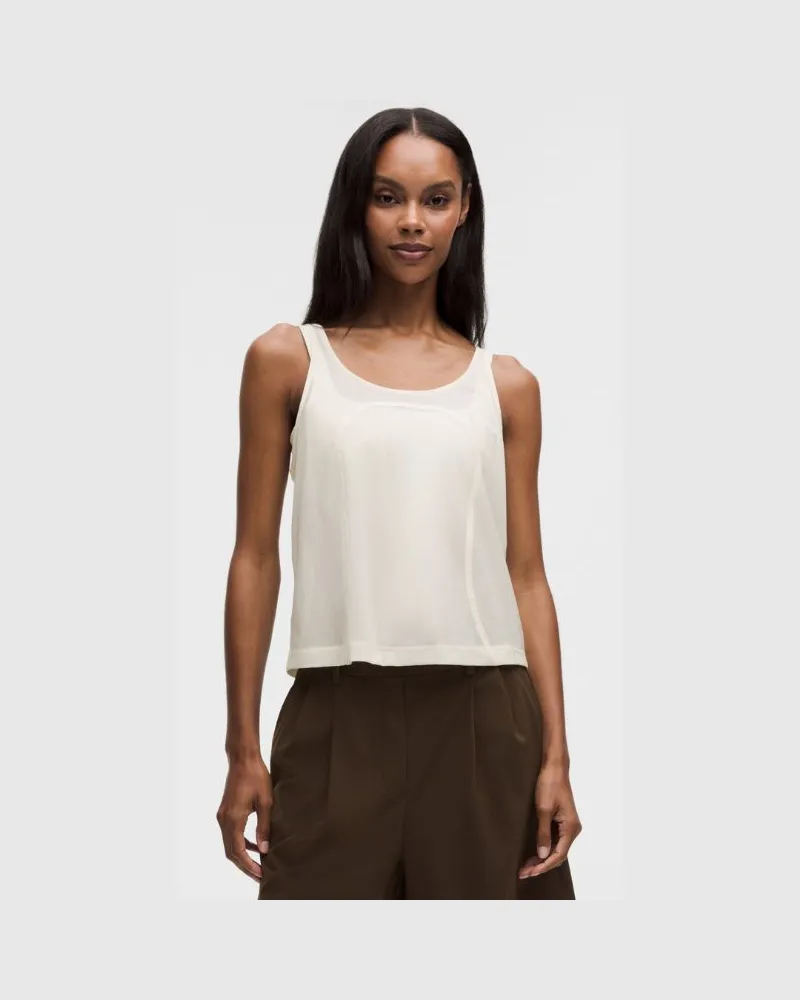 LULULEMON Dehnbares -Tanktop im Relaxed Fit für Frauen – Größe in Light Ivory Light
