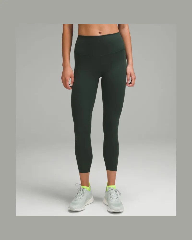 LULULEMON Wunder Train Leggings mit hohem Bund für Frauen – 64 cm – Größe in Legacy Green Legacy