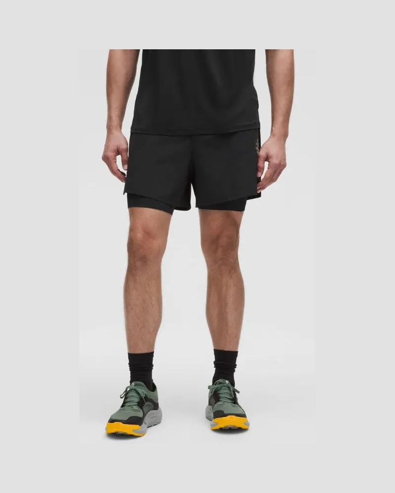 LULULEMON Trailrunning-Shorts mit vielen Taschen für Männer – 15 cm – Größe in Black Black