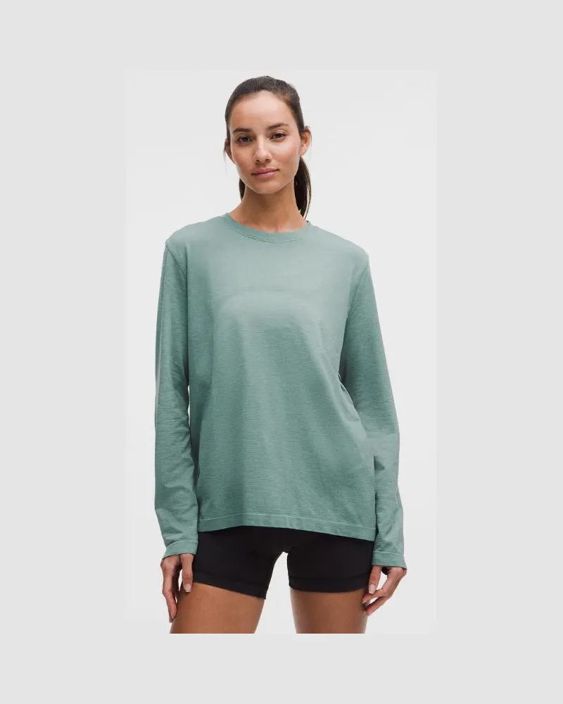 LULULEMON Swiftly Relaxed Langarmshirt e Passform für Frauen – Größe in Tidewater Teal Tidewater