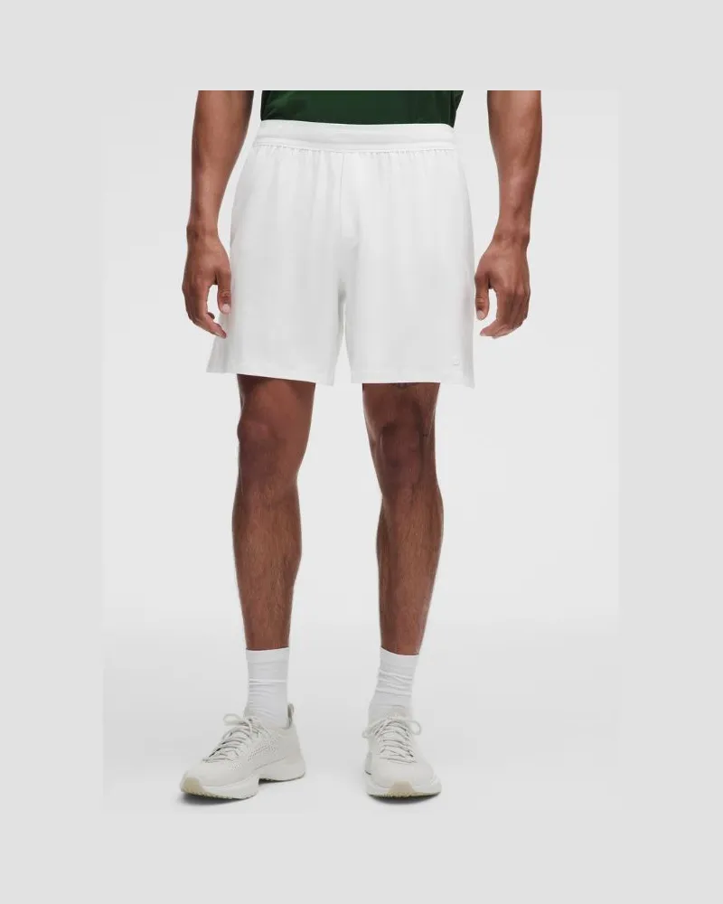 LULULEMON Tennisshorts mit Mesheinsätzen für Männer – 18 cm – Größe in Weiß Weiß