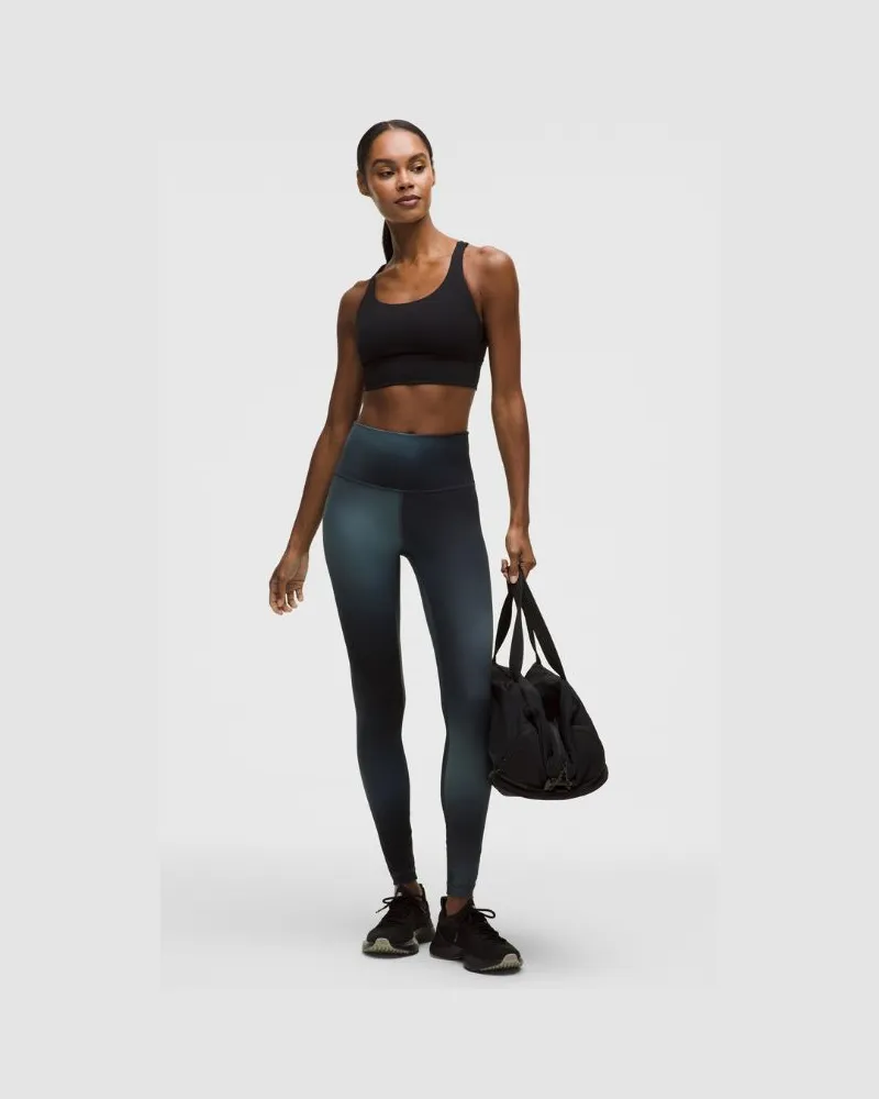 LULULEMON Wunder Train Leggings mit hohem Bund für Frauen – 71 cm – Größe in Midnight Haze Black Multi Midnight