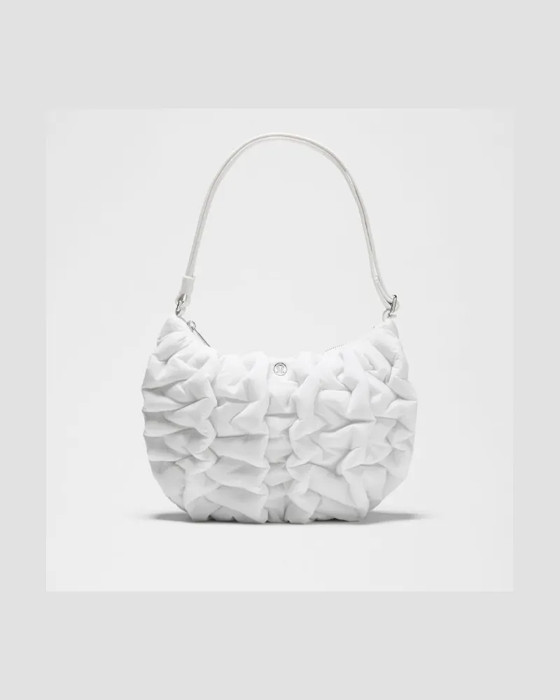 LULULEMON Quilty Puff-Umhängetasche 4 Größe in Weiß/Silber Weiß