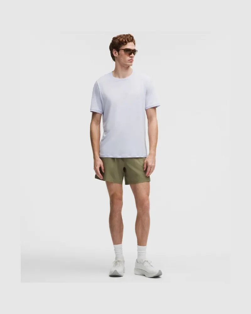 LULULEMON Mile Maker Run Crew Shorts ohne Liner aus -Stoff für Männer – 15 cm – Größe in Bay Leaf Bay