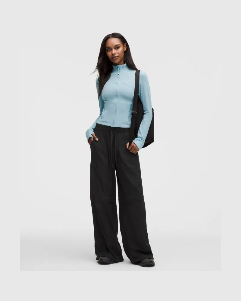 LULULEMON Dance Studio Hose mit hohem Bund, weitem Bein und Belüftung für Frauen – Größe in Schwarz Schwarz