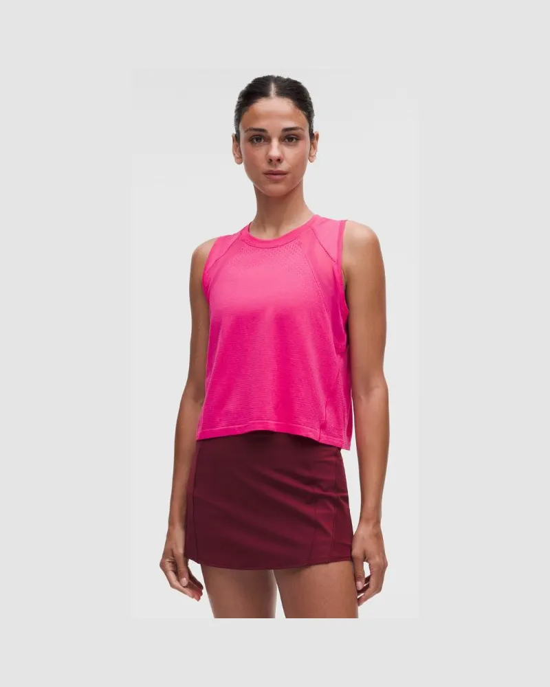 LULULEMON Nahtloses -Tanktop für Frauen – Größe in Flamingo Fun Tone Flamingo