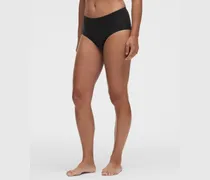 Bikini-Unterwäsche aus absorbierendem Nulu Material mit superhohem Bund für Frauen – Größe in Black