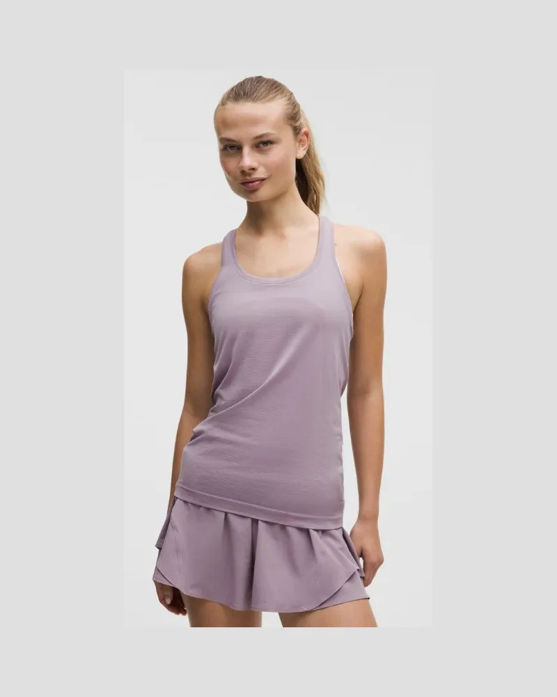 LULULEMON Swiftly Tech Tanktop mit Racerback 2.0 Hüftlänge für Frauen – Größe in Lotus Lavender Lotus