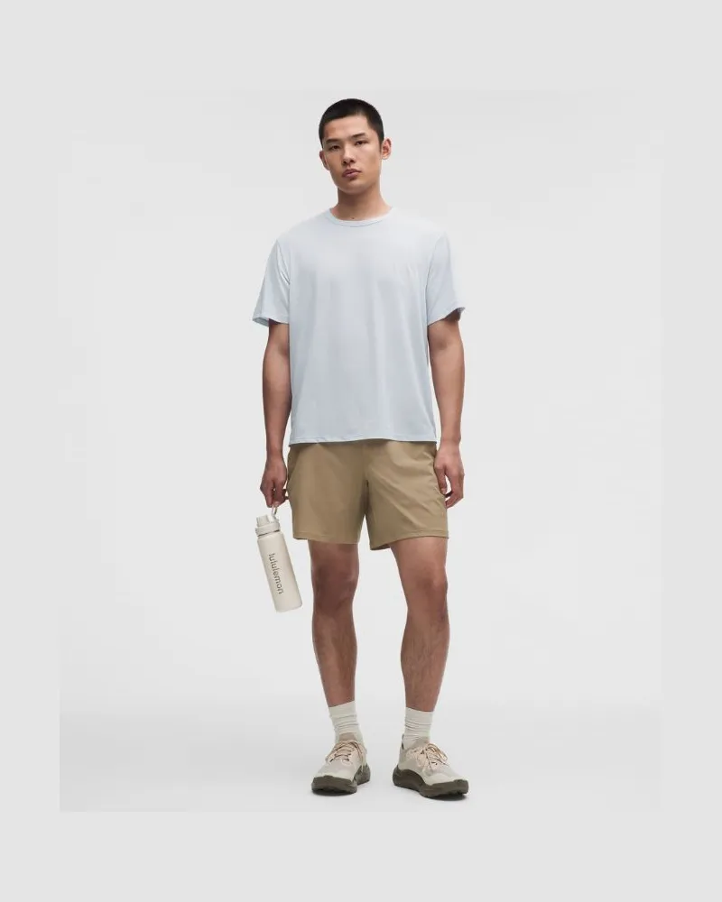 LULULEMON Pace Breaker Shorts mit Liner für Männer – 18 cm – Khaki – Größe Oakwood