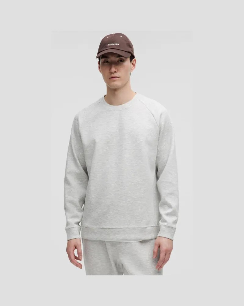 LULULEMON Smooth Spacer Pullover mit Rundhalsausschnitt im Classic Fit für Männer – Größe in Heathered Core Ultra Light Grey Heathered